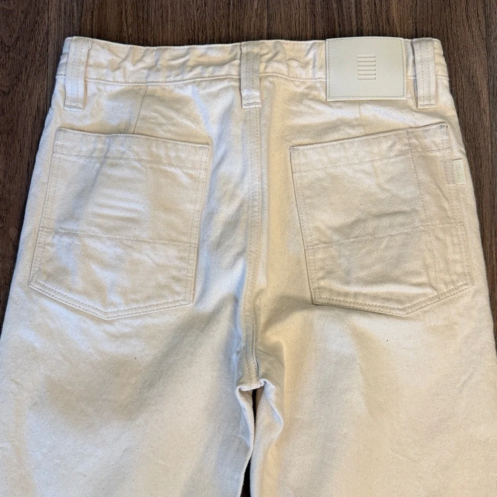 Rapha mechanics crop relaxed fit cream denim jeans 30 x 30